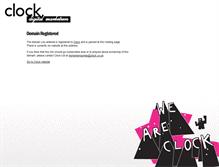 Tablet Screenshot of clockhosting.com